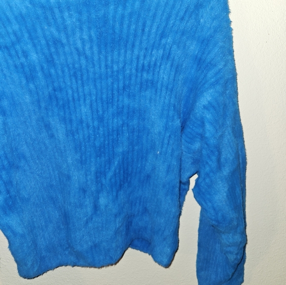 Zara Womans Blue Button Up Cropped Cardigan Size M - Picture 9 of 11